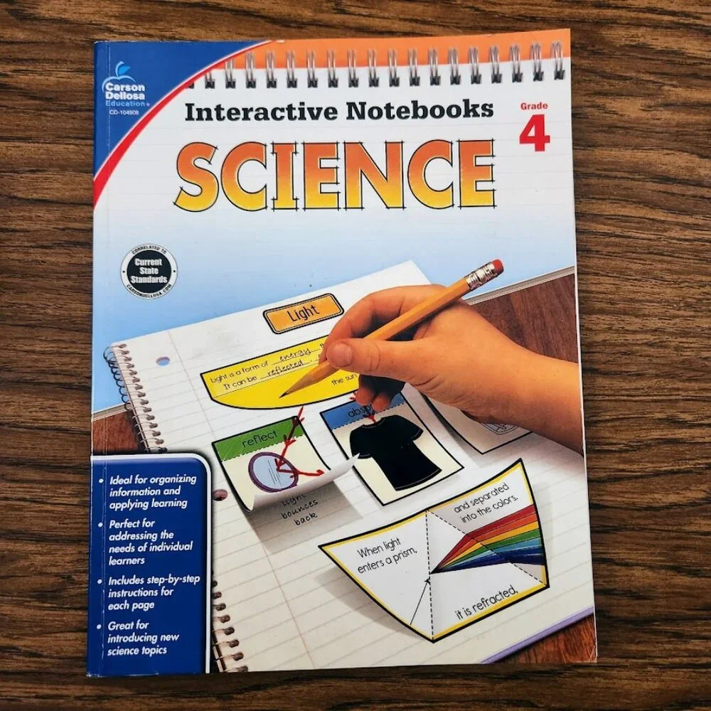 Carson Dellosa Science Interactive Notebook 4th Grade Book Workbook Activity